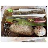 Lighter, Baseball, Thermometer