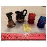Small Vintage Cups, Pitcher, Bell (4)