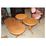Oak Coffee Table & End Stand 