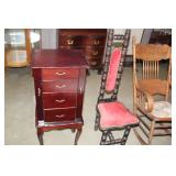 Jewelry Cabinet & Chair 