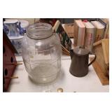 Cracker Jar, Coffee Pot 
