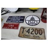 B&O Sign, Signs, Plate