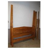 Oak Canopy Bed 