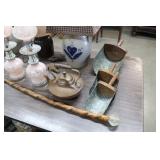 Feed Scoops, Tea Pot, Cane