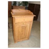 Oak Trash Cabinet 