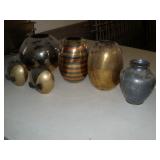 Metal vases