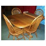 Oak Table & 4 Chairs