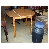 Dinnette Table & Milk Can