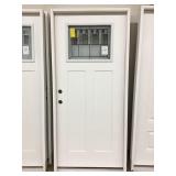 36' RH Patina Leaded Craftsman Ext Door 36' RH Patina Leaded Craftsman Ext Door