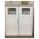 6' LH Patina Leaded Craftsman French Door 6' LH Patina Leaded Craftsman French Door