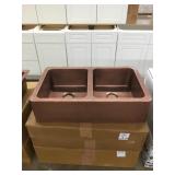 36in x 22in dual bowl farmhouse kitchen sink 36in x 22in dual bowl farmhouse kitchen sink