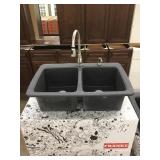 9' Franke Dbl Bowl Sink w/ Faucet & Dispenser 9' Franke Dbl Bowl Sink w/ Faucet & Dispenser