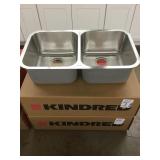 9' Kindred Double Bowl SS Kitchen Sink 9' Kindred Double Bowl SS Kitchen Sink