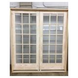 72in x 81in interior French door 72in x 81in interior French door