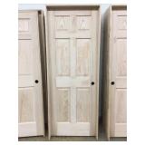 30" LH Interior Unfinished Oak Door