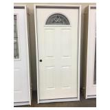 36 RH fiberglass half moon exterior door 36 RH fiberglass half moon exterior door