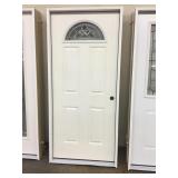 36 LH fiberglass half moon exterior door 36 LH fiberglass half moon exterior door