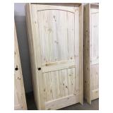 36' x 80' RH Knotty Pine Arch Top Door 36' x 80' RH Knotty Pine Arch Top Door