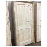 36' x 80' LH Knotty Pine Arch Top Door 36' x 80' LH Knotty Pine Arch Top Door