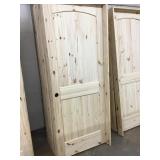 32' x 80' RH Knotty Pine Arch Top Door 32' x 80' RH Knotty Pine Arch Top Door