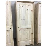 30' x 80' RH Knotty Pine Arch Top Door 30' x 80' RH Knotty Pine Arch Top Door