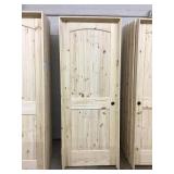 30' x 80' LH Knotty Pine Arch Top Door 30' x 80' LH Knotty Pine Arch Top Door