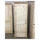 28' x 80' LH Knotty Pine Arch Top Door 28' x 80' LH Knotty Pine Arch Top Door