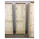 24' x 80' RH Knotty Pine Arch Top Door 24' x 80' RH Knotty Pine Arch Top Door