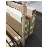 58' Oak Turning Newel Post x4 58' Oak Turning Newel Post x4