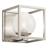 Kichler 45916NI One Bulb Wall Sconce Nickel x2 Kichler 45916NI One Bulb Wall Sconce Nickel x2