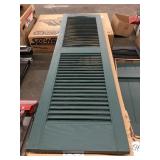 14 1/2in x 52in louver shutters x7 14 1/2in x 52in louver shutters x7