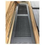 14 1/2in x 52in louver shutters 14 1/2in x 52in louver shutters