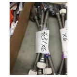 12' Braided Toilet Supply Lines x6 12' Braided Toilet Supply Lines x6