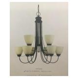 Nine light chandelier Nine light chandelier