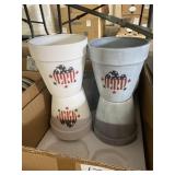 Large Flower Pots X6 Large Flower Pots X6