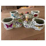 Garden boot decorations x8 Garden boot decorations x8