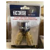 3-Way Air Hose Manifold by the Piece x12 3-Way Air Hose Manifold by the Piece x12
