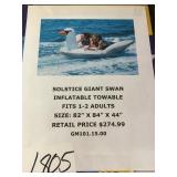 Solstice giant inflatable swan