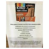Kind simple crunch gluten free granola bars x24