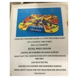 11 1/2ft inflatable island float