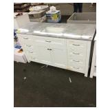 60in x 22in Vanity with top DAMAGE