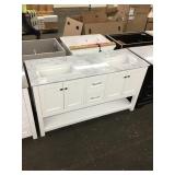 60in x 22in Double vanity with top DAMAGED