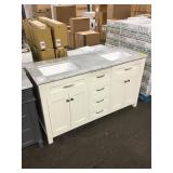 60in x 22in double vanity w/ top