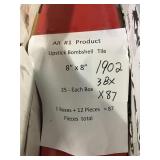 8in x 8in lipstick bombshell tile x87