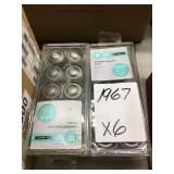 1-3/8" Accent Knobs Heirloom Silver x6