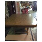 Wood Pedestal Dining Table