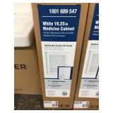 White Medicine Cabinet w/ Glass