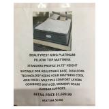 Beauty king platinum pillow top mattress