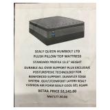 Sealy queen humbolt LTD plush pillow top mattress