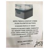 Twin XL i-comfort hybrid plush pillow top mattress